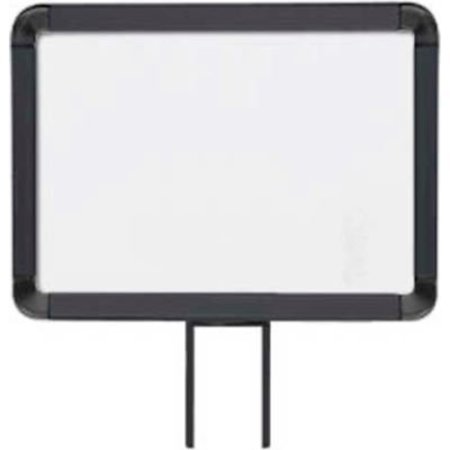 LAVI INDUSTRIES , Horizontal Fixed Sign Frame, , 8.5" x 11", Unslotted, Matte Black 50-1141F12H/MB